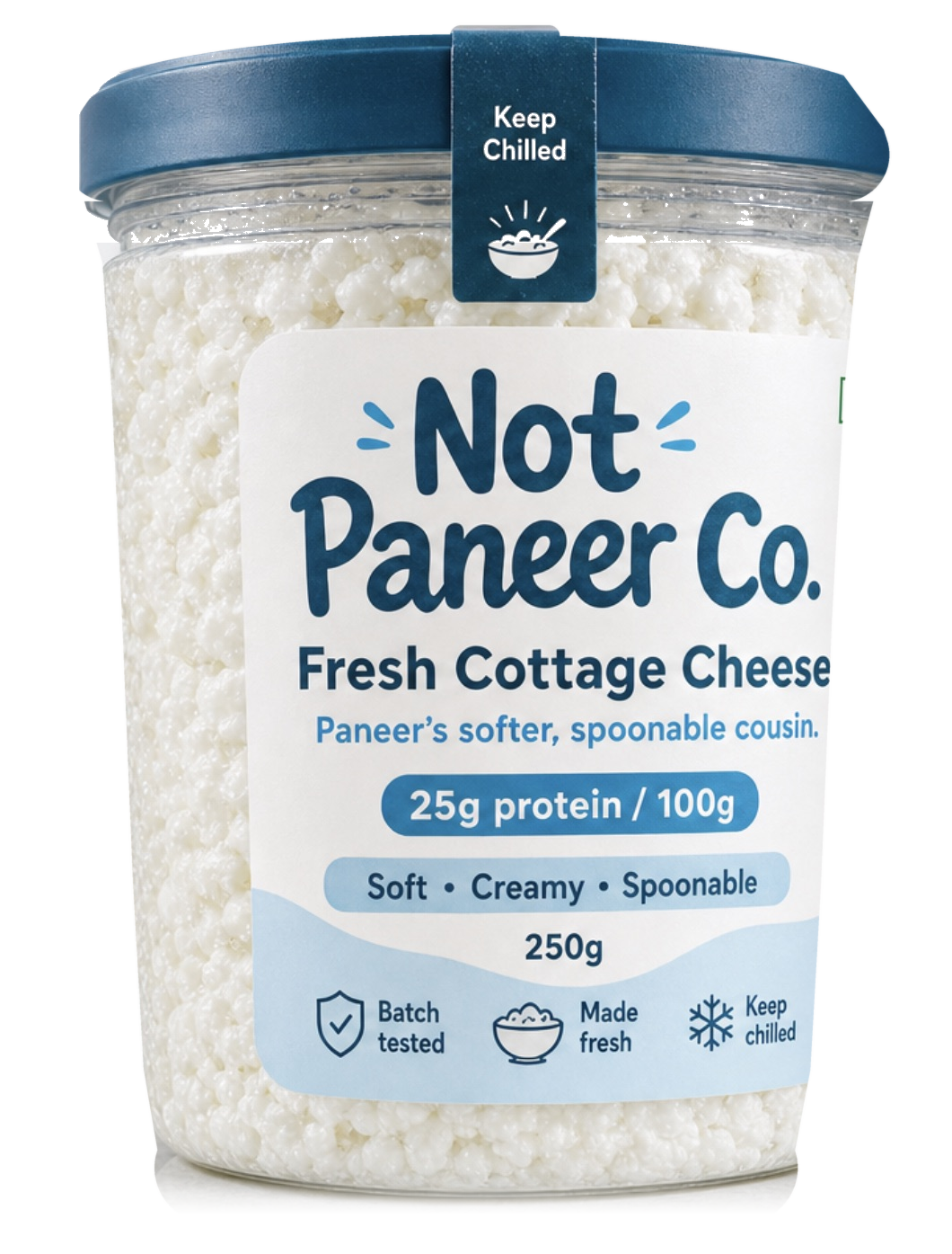 Not Paneer Co. fresh cottage cheese tub